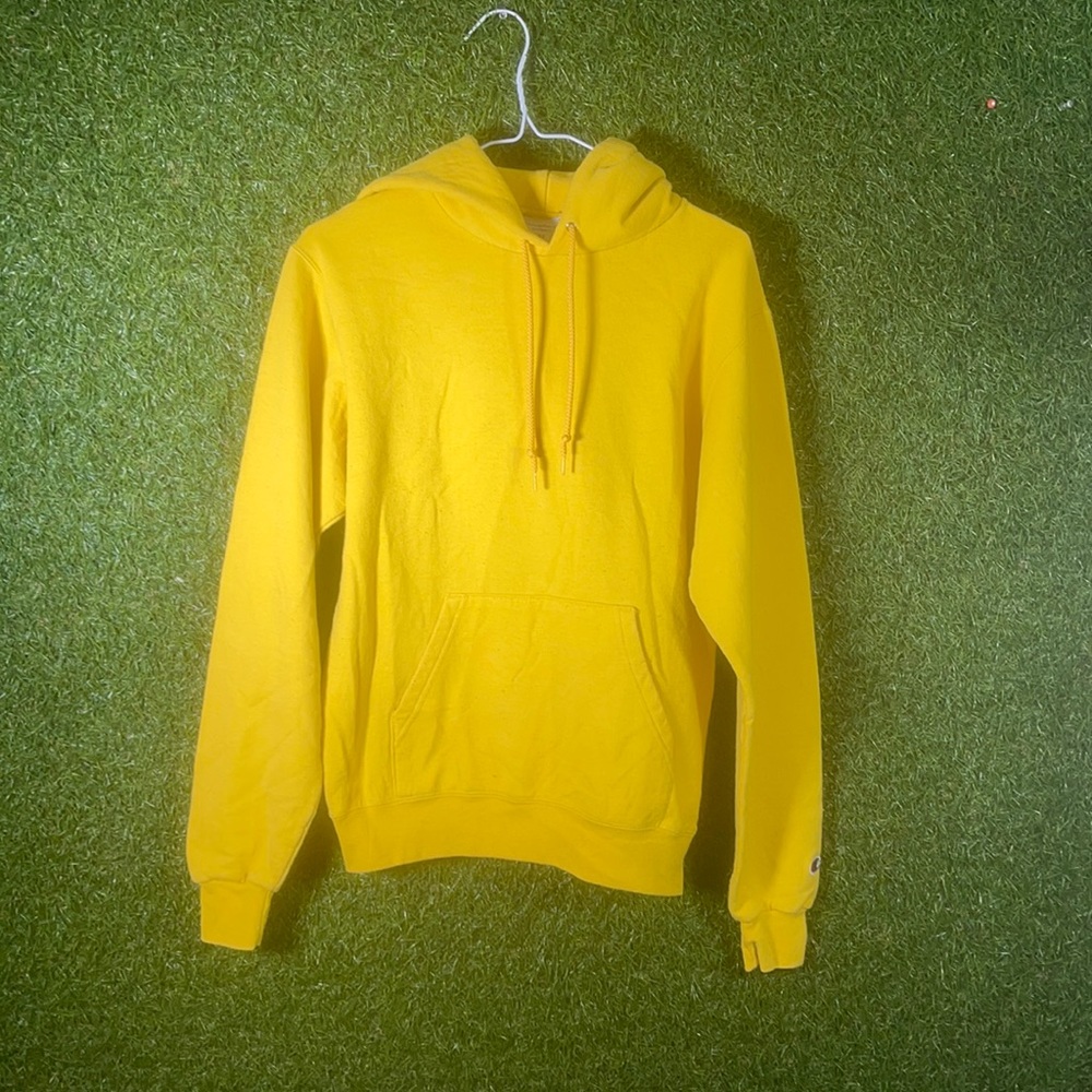 Blank Yellow Champion Hoodie